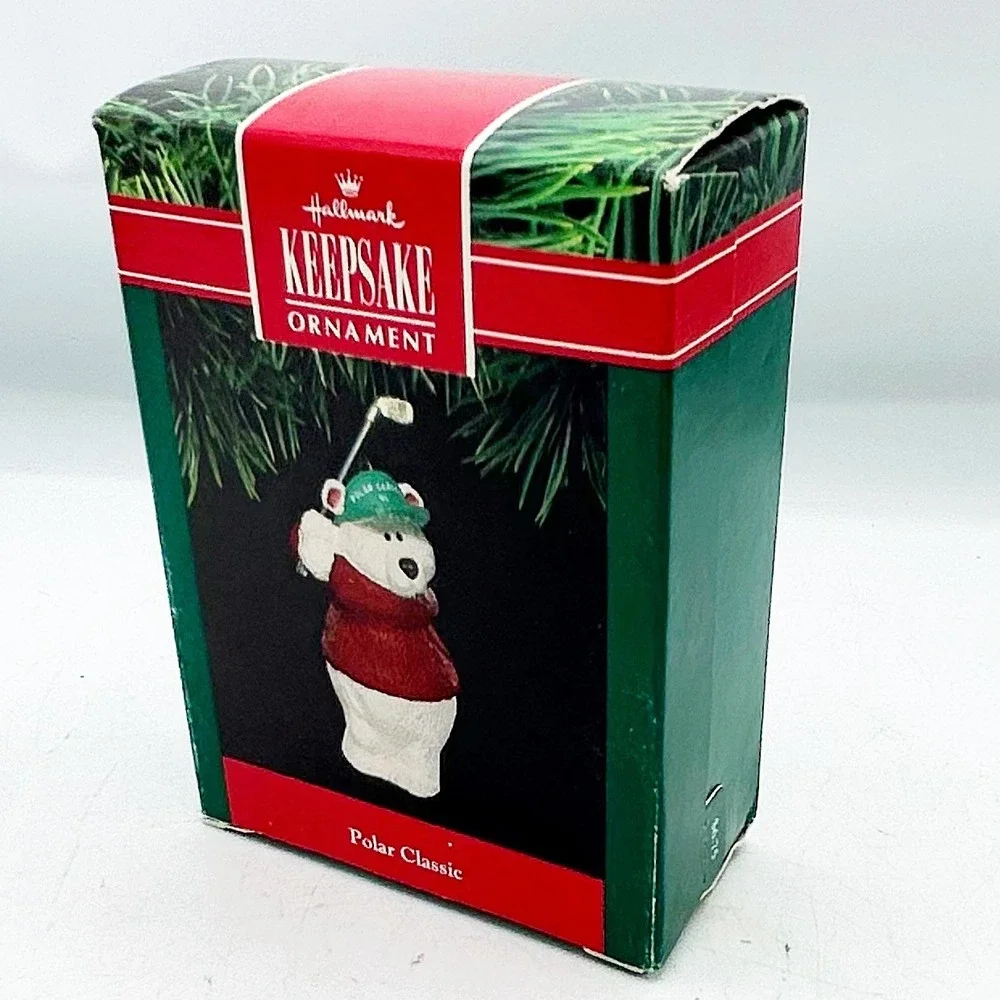 Hallmark Ornament Polar Classic Golf Polar Bear‎ 1991